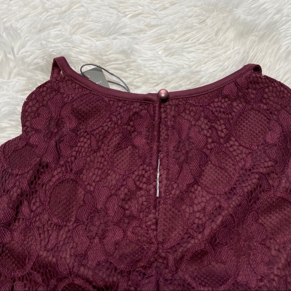 Mix by 41 Hawthorn | Burgundy Lace Dress | NWT | M - Picture 5 of 8